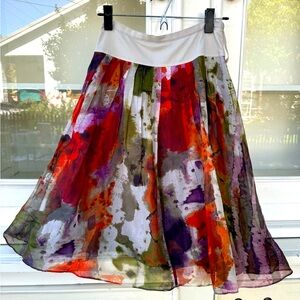 Multicolor Tulle Waist Skirt
